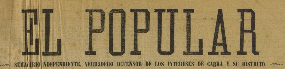 Cabecera de El Popular