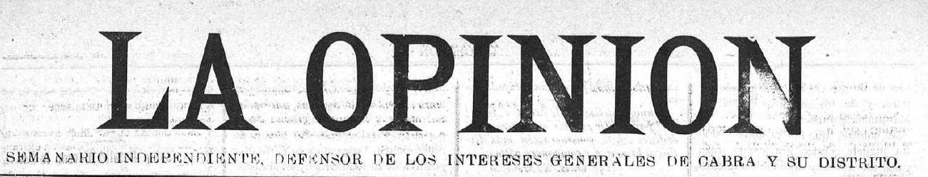 Cabecera de La Opinión